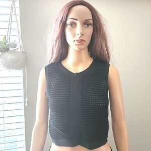 Bebe crop top Medium black sleeveless